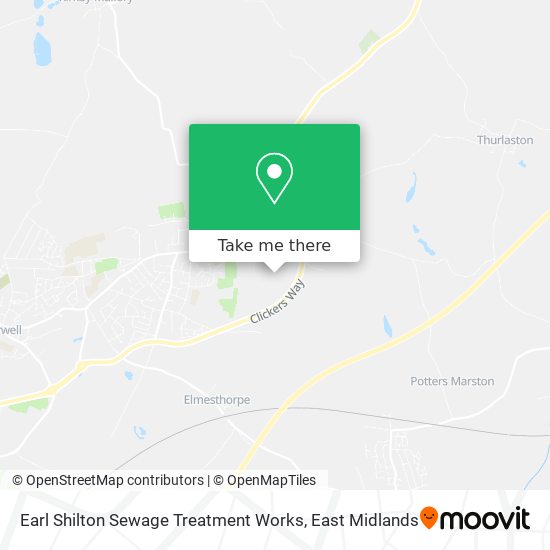 Earl Shilton Sewage Treatment Works map