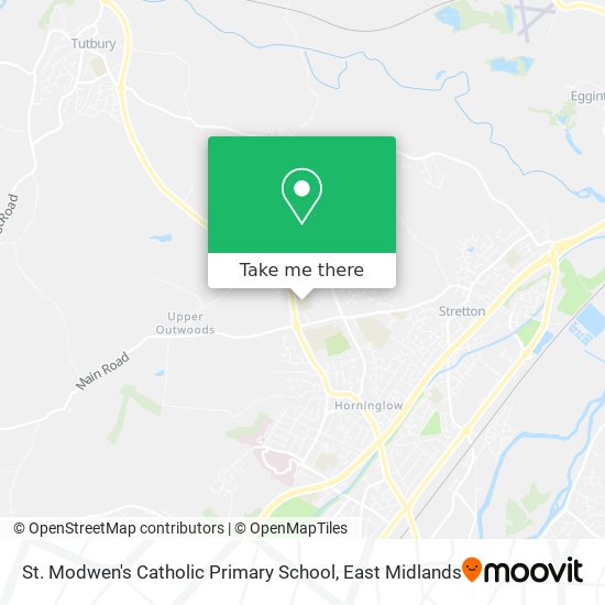 St. Modwen's Catholic Primary School map
