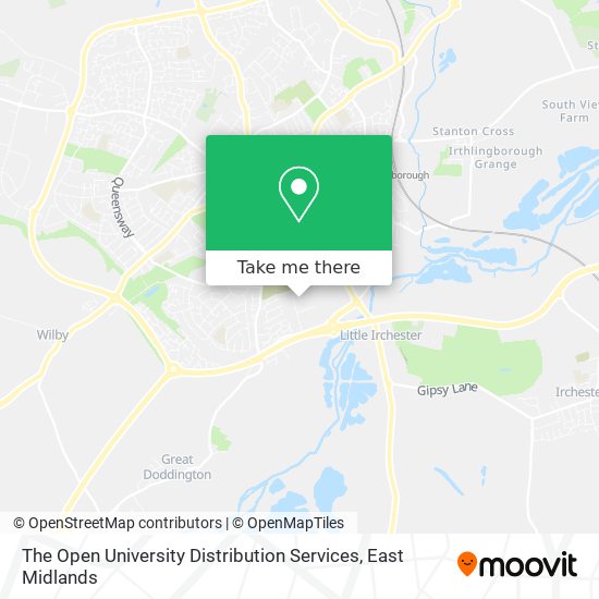 The Open University Distribution Services map