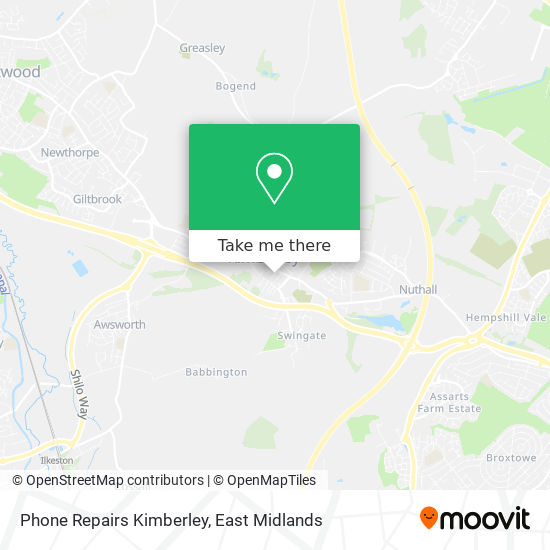 Phone Repairs Kimberley map