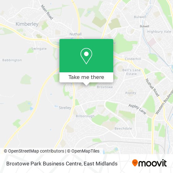 Broxtowe Park Business Centre map