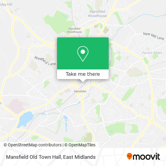 Mansfield Old Town Hall map