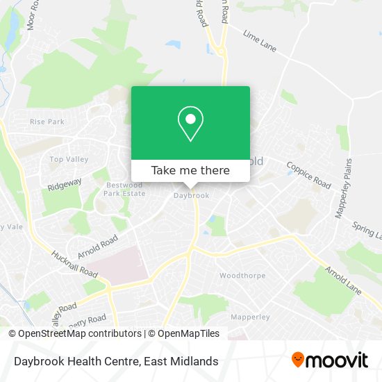 Daybrook Health Centre map