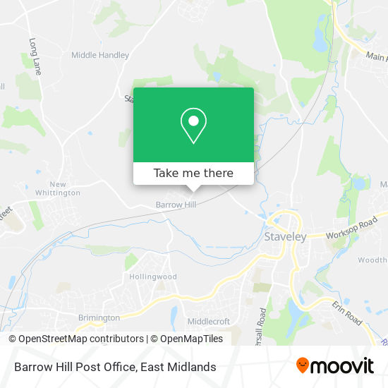 Barrow Hill Post Office map