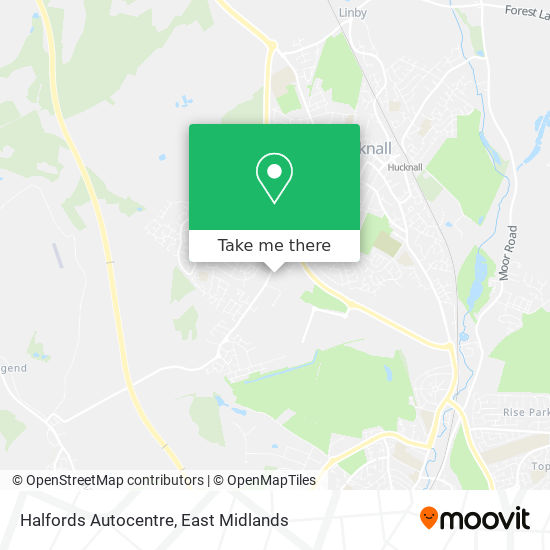 Halfords Autocentre map