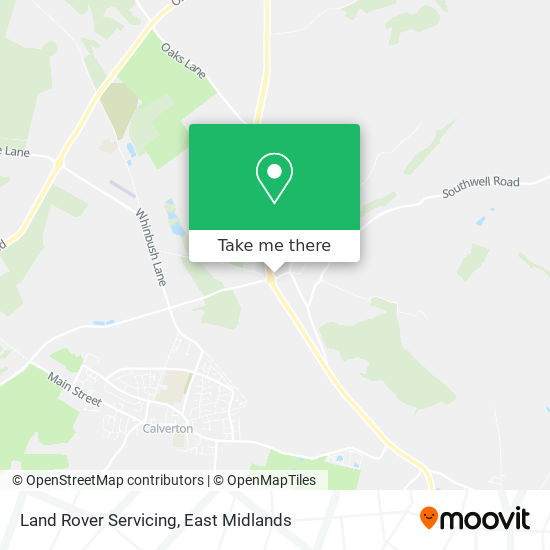 Land Rover Servicing map