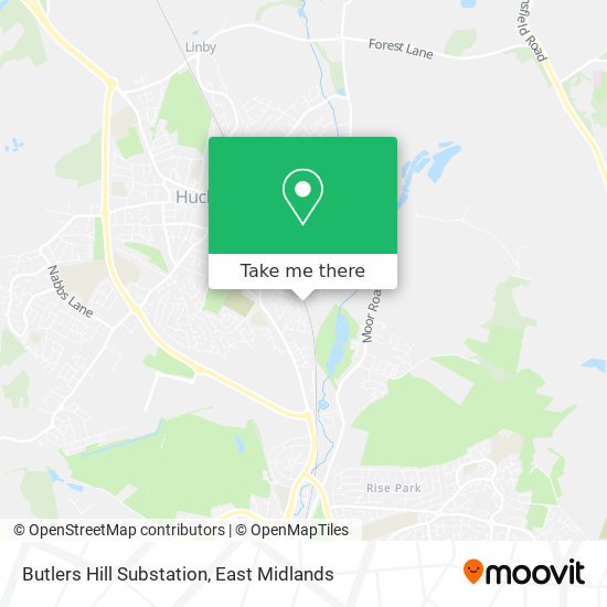 Butlers Hill Substation map