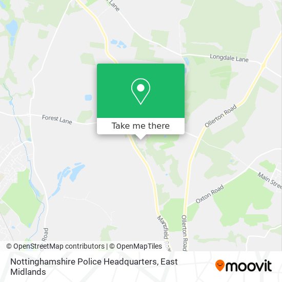 Nottinghamshire Police Headquarters map