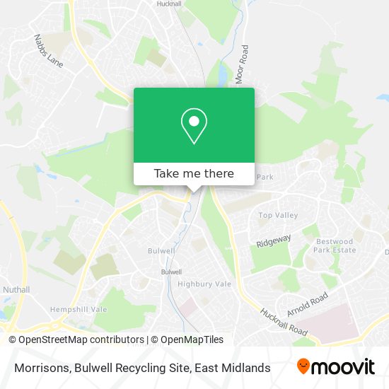 Morrisons, Bulwell Recycling Site map