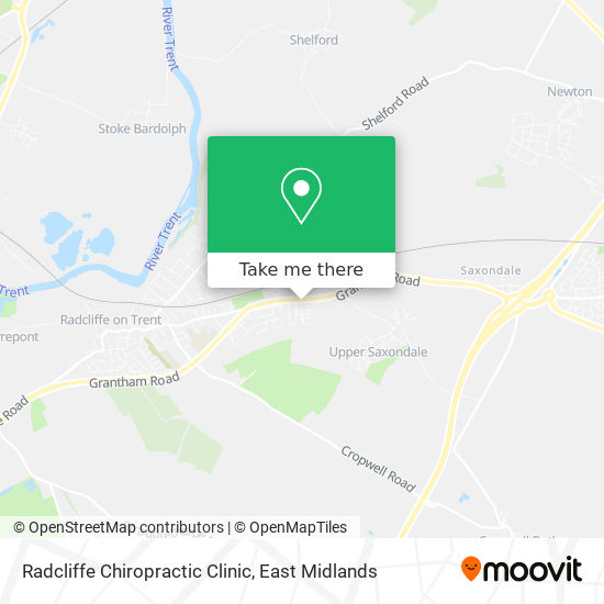 Radcliffe Chiropractic Clinic map