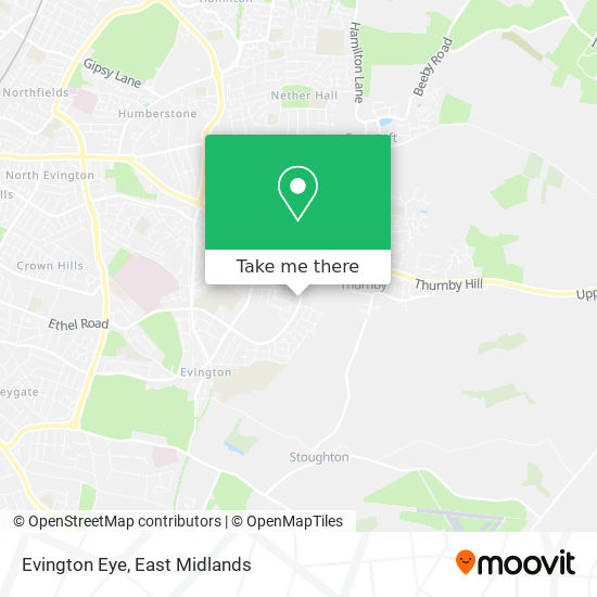 Evington Eye map