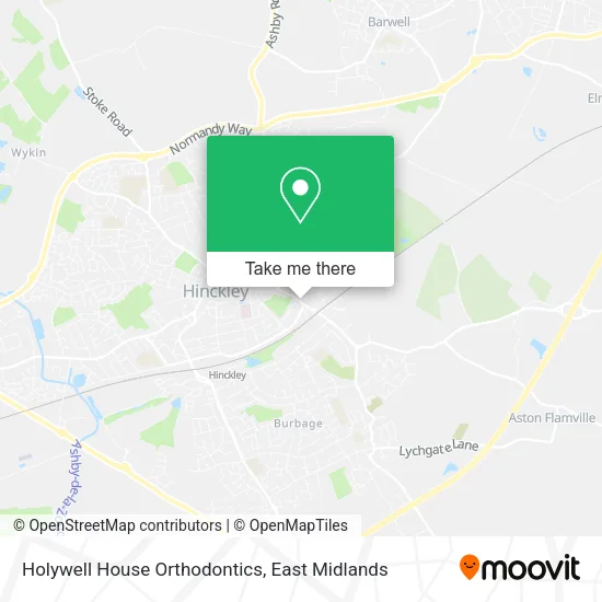 Holywell House Orthodontics map