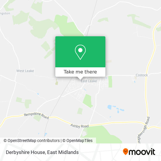 Derbyshire House map