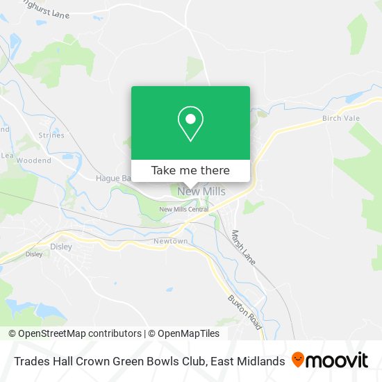 Trades Hall Crown Green Bowls Club map