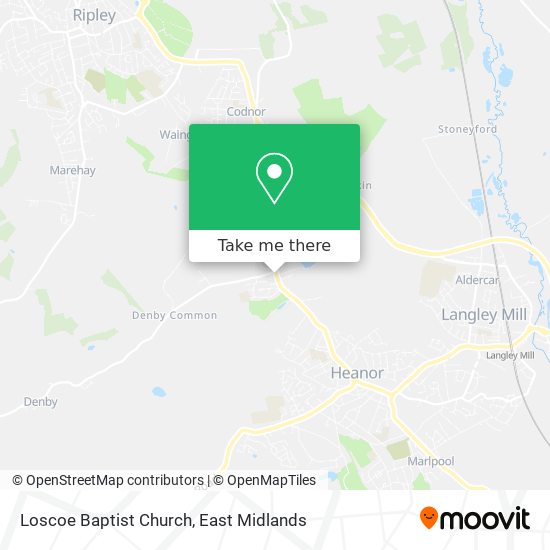 Loscoe Baptist Church map