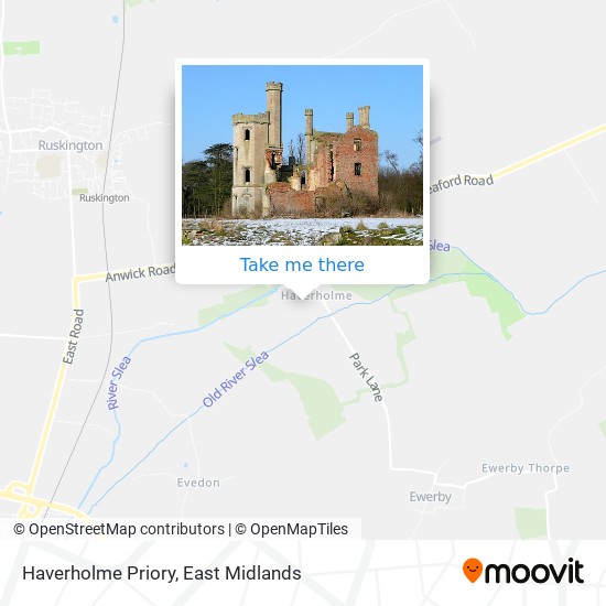 Haverholme Priory map