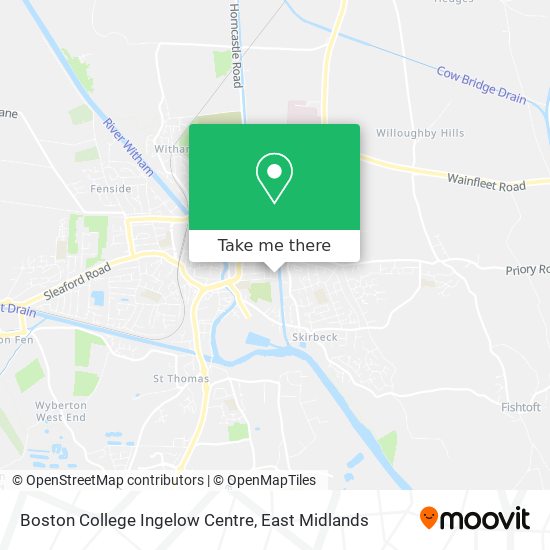 Boston College Ingelow Centre map