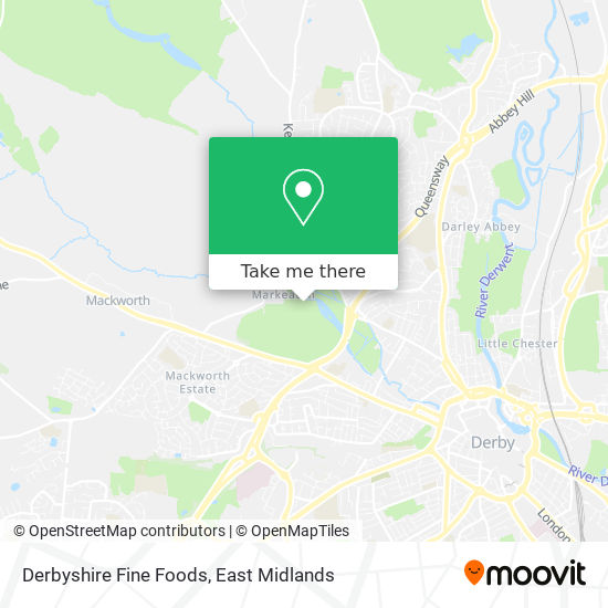 Derbyshire Fine Foods map