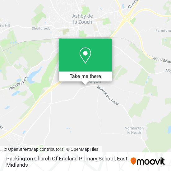 Packington Church Of England Primary School map