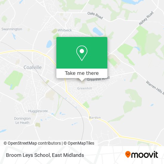 Broom Leys School map