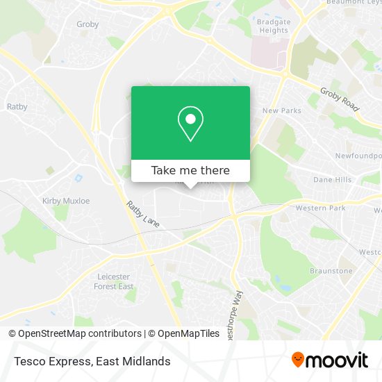 Tesco Express map