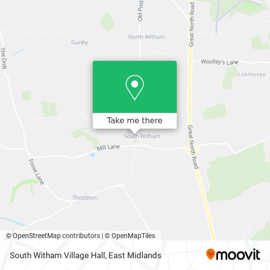 South Witham Village Hall map