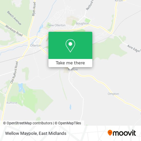 Wellow Maypole map