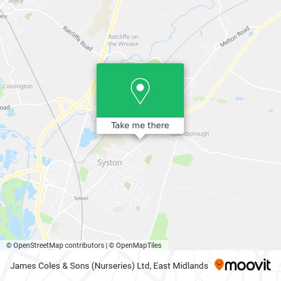 James Coles & Sons (Nurseries) Ltd map