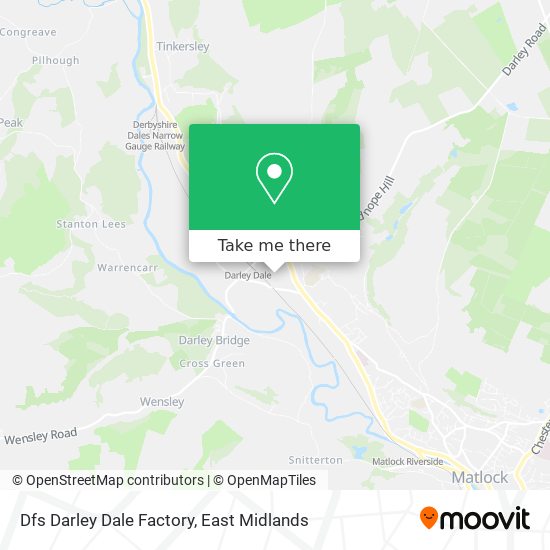 Dfs Darley Dale Factory map
