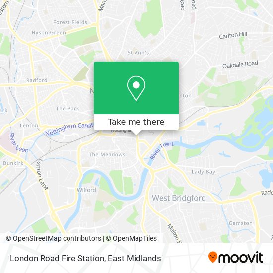 London Road Fire Station map