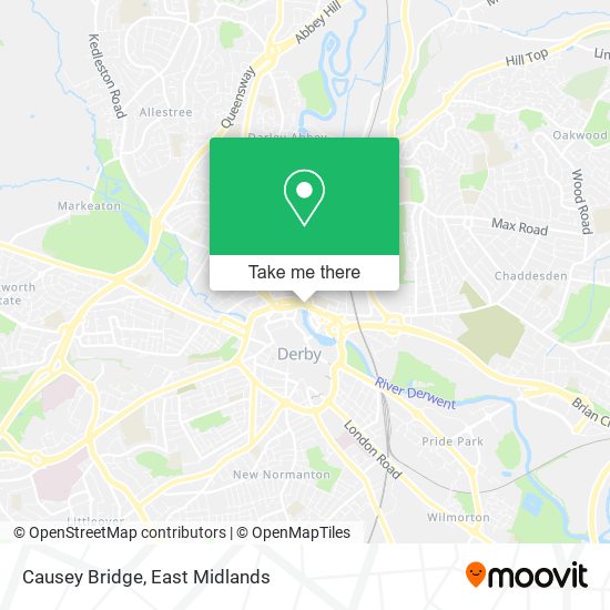 Causey Bridge map