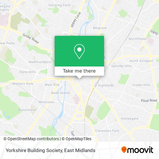 Yorkshire Building Society map