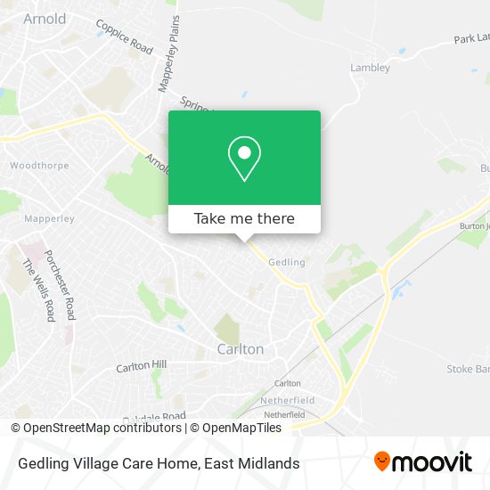 Gedling Village Care Home map