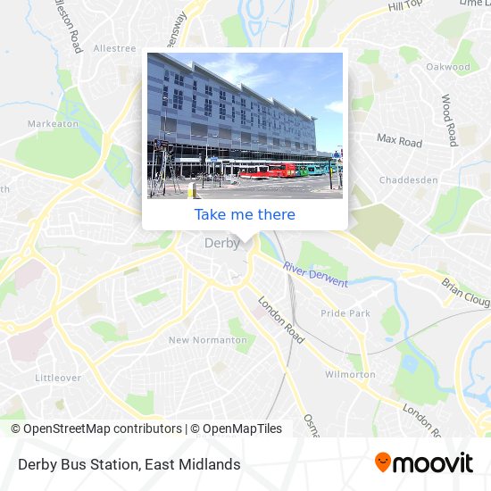 Derby Bus Station map