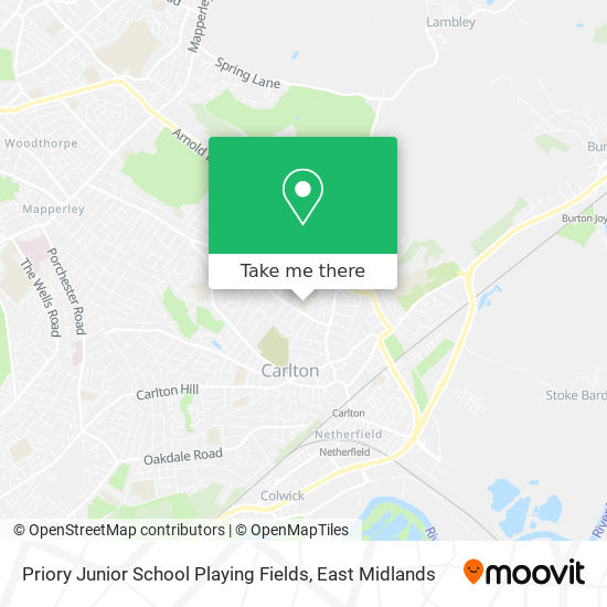 Priory Junior School Playing Fields map