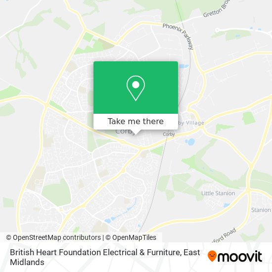 British Heart Foundation Electrical & Furniture map