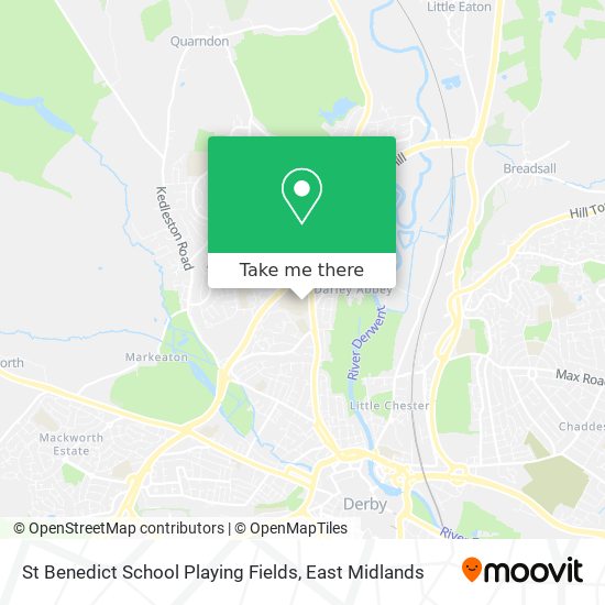 St Benedict School Playing Fields map