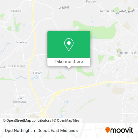 Dpd Nottingham Depot map