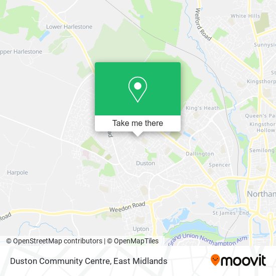 Duston Community Centre map