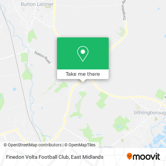 Finedon Volta Football Club map