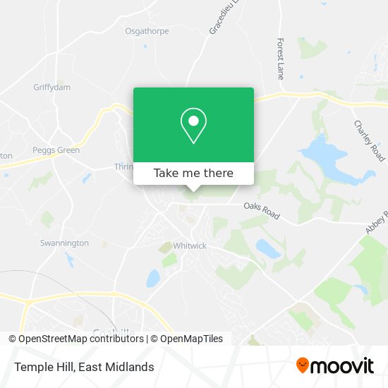 Temple Hill map