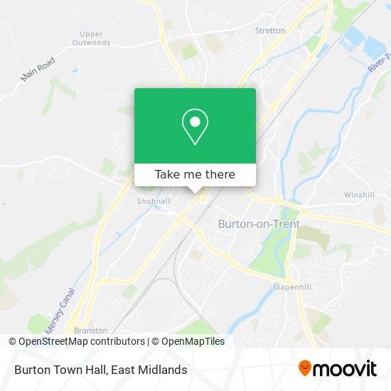Burton Town Hall map