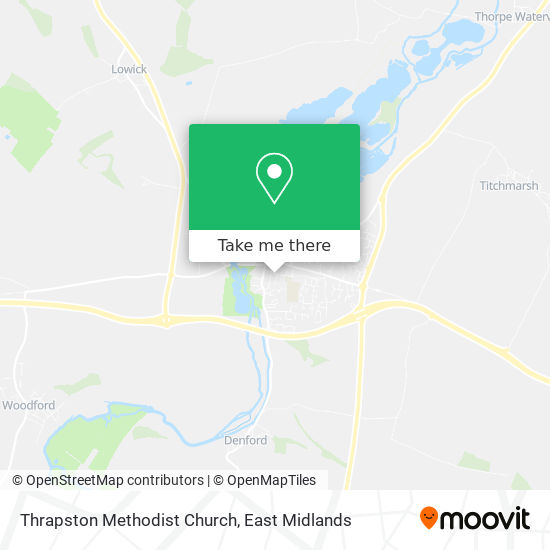 Thrapston Methodist Church map