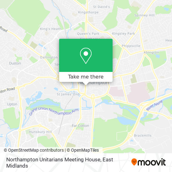 Northampton Unitarians Meeting House map