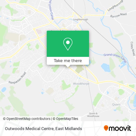 Outwoods Medical Centre map