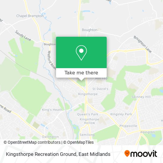 Kingsthorpe Recreation Ground map