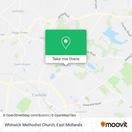 Whitwick Methodist Church map