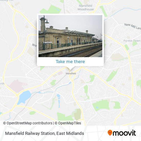 Mansfield Railway Station map