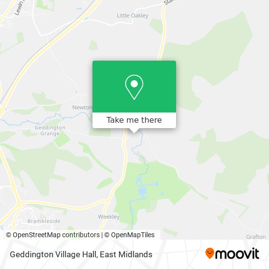 Geddington Village Hall map