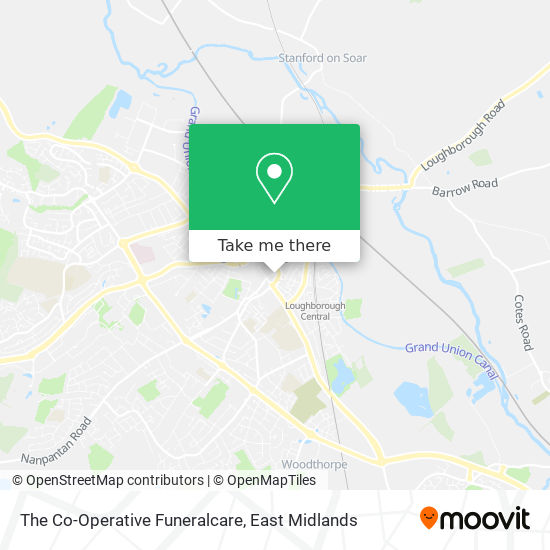 The Co-Operative Funeralcare map